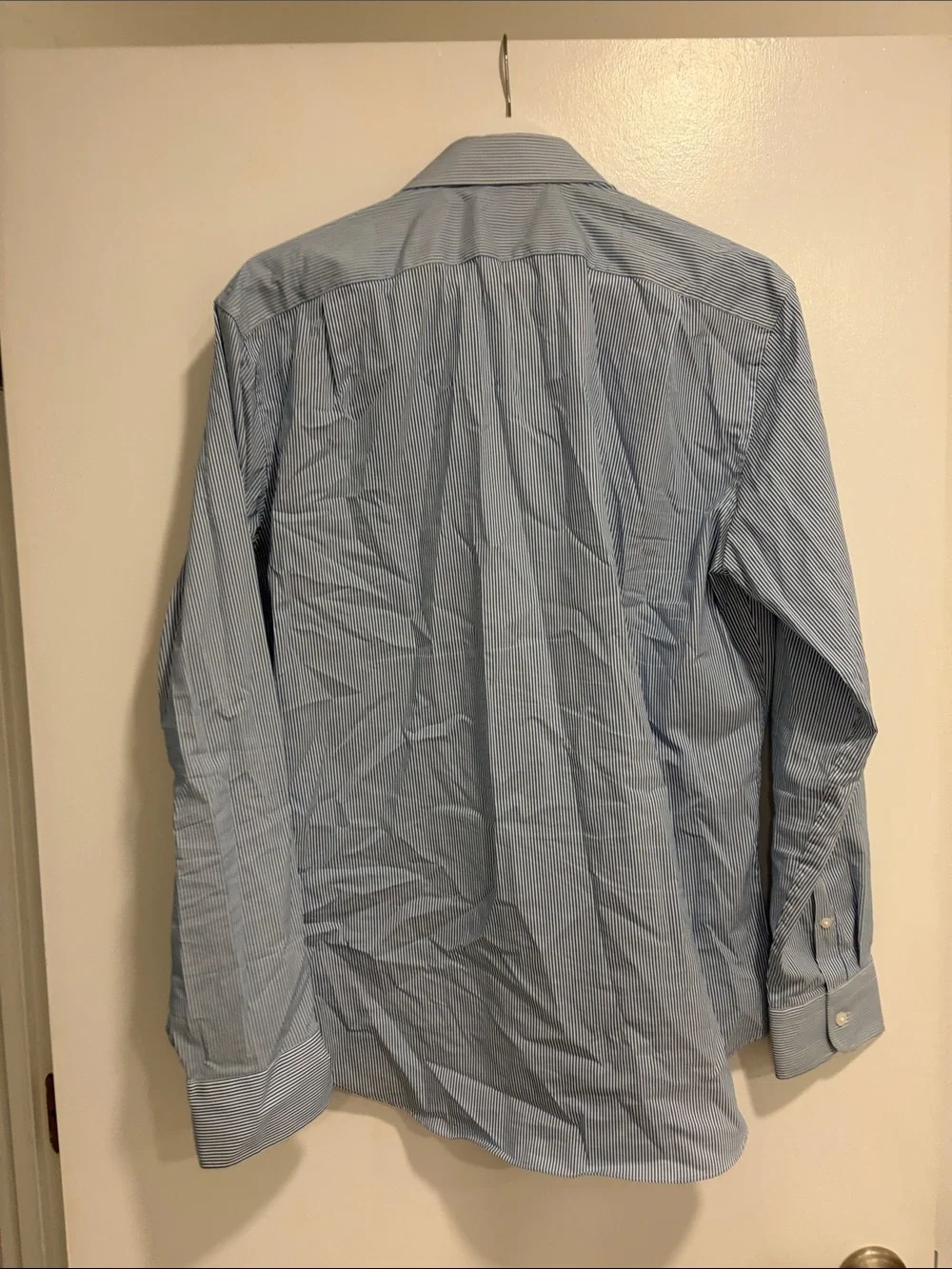 J. Crew Men’s Blue Pinstripe Dress Shirt